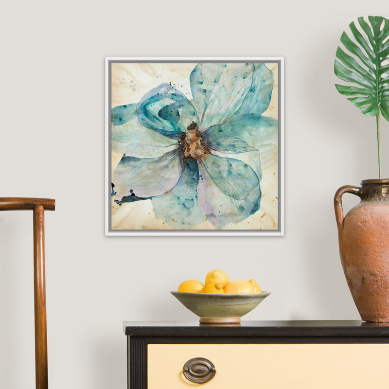 Reproduction d’art sur toile, "sketch I" par Kari Taylor, H 22 po x l 22 po x P 1,75 po, Cadre flottant blanc