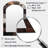 Bean Stone Collage I - Stone Geode Arch Mirror, Grey Asymmetrical Unique Wall Mirror, Printed Metal Art-206266995