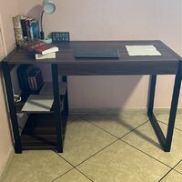 Avondale 47 W Industrial Style Work Desk with Shelf Home Office Desk Zipcode Design