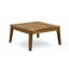 Ensemble de canapé modulaire 8 places en bois d'acacia, teck et rouge