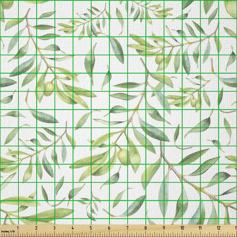 Devyani Olive Branch Mediterranean Tree Multi-Purpose Fabric