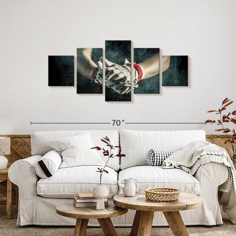 Dusting The Hands, 24" H x 55" W