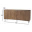 Buffet en bois d'acacia massif Clarke