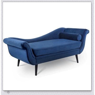 Chaise Lounge With Scroll Arms, Plush Cushioning, And Sturdy Frame For Timeless Elegance And Modern Comfort