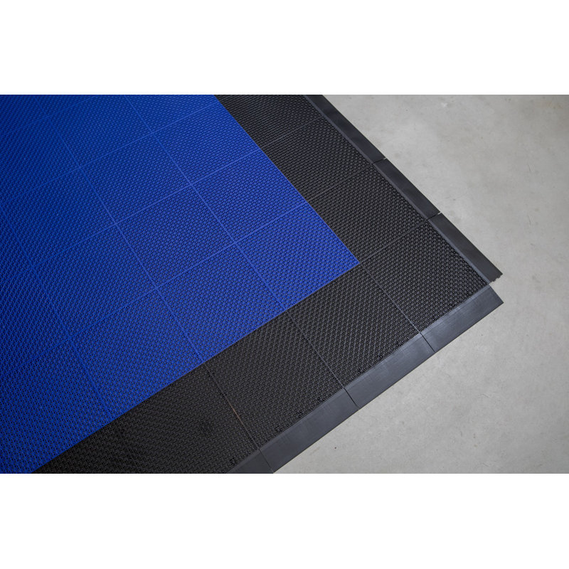 Carreaux de sol intérieur / extérieur à verrouillage Quix Tile, Noir