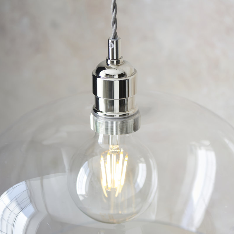 Hovey 1 - Light Single Pendant, Bright Nickel