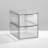 2-Drawer Stackable Organizer - Pull-Out Sliding Storage Drawers for Kitchen or Pantry - Clear
