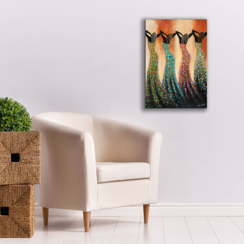 Danse du solstice d'été par Monica Stewart, H 26 po x l 18 po x P 0,75 po