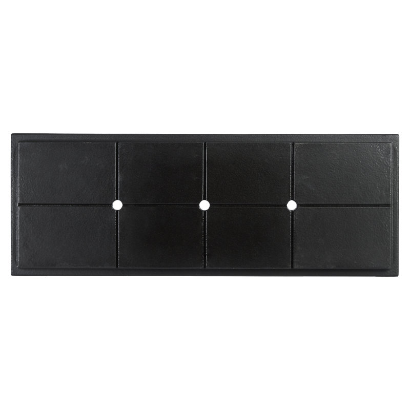 Milan Tall Polymer Box, Slate Gray, 19" H x 46" W x 17" D