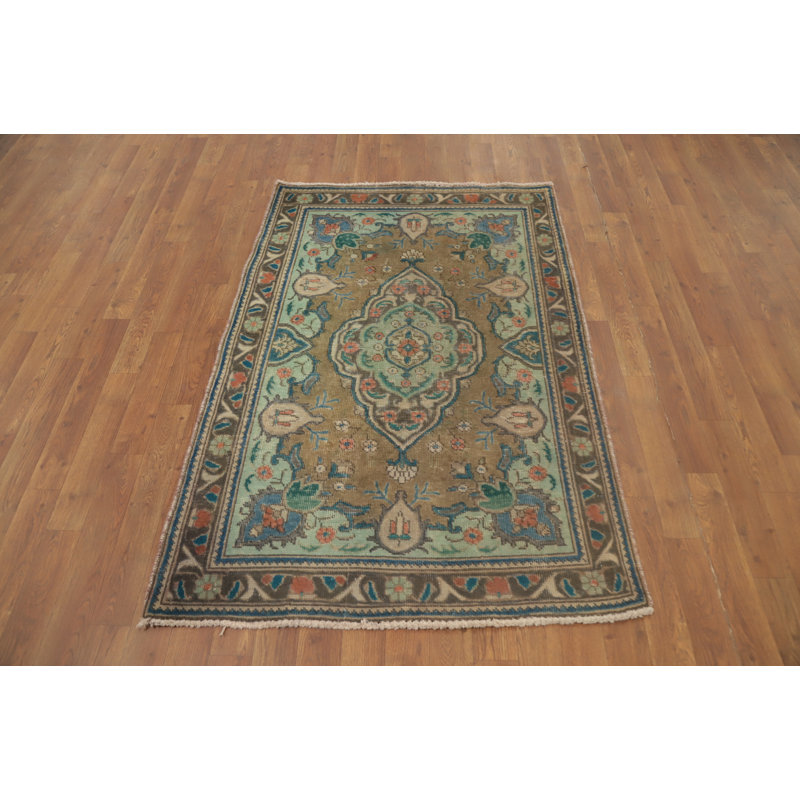 Tapis traditionnel rétro géométrique 3 x 5