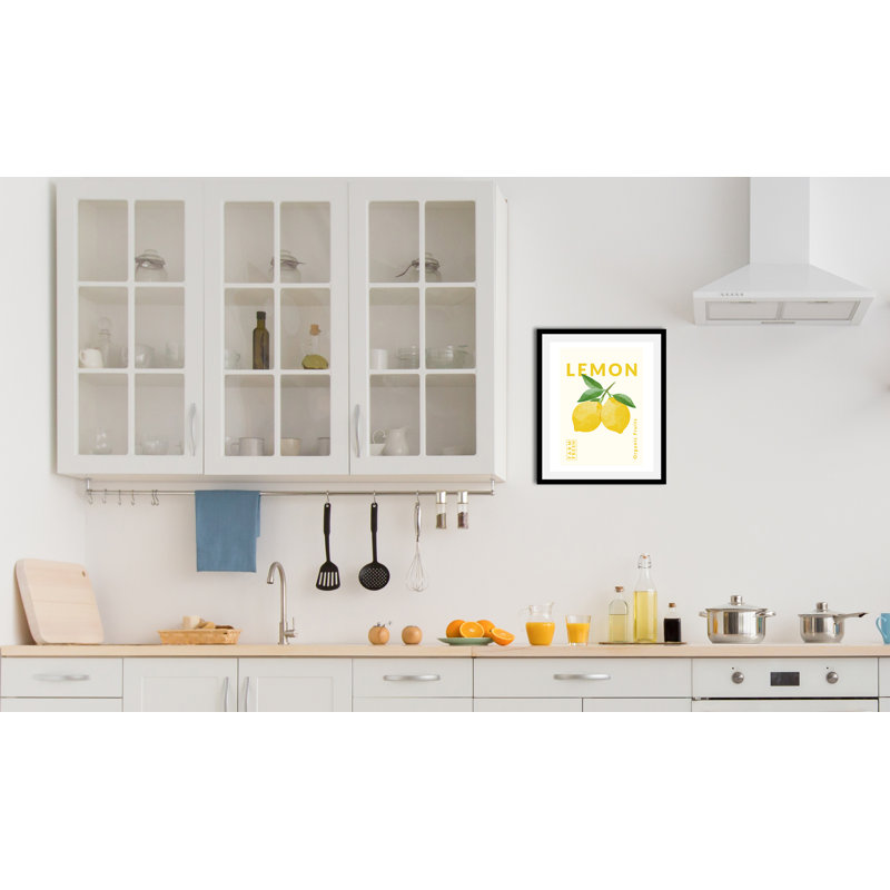 Lemon - Single Picture Frame Print, 70cm H x 50cm W