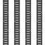 Ensemble de rail d'attache E Track, rails en acier de 5 pi, cargaison sécurisée et charges lourdes jusqu'à 2000 lb, rails Etrack robustes avec vis pour garages, fourgonnettes, remorques, attaches de moto, fixations pour VTT