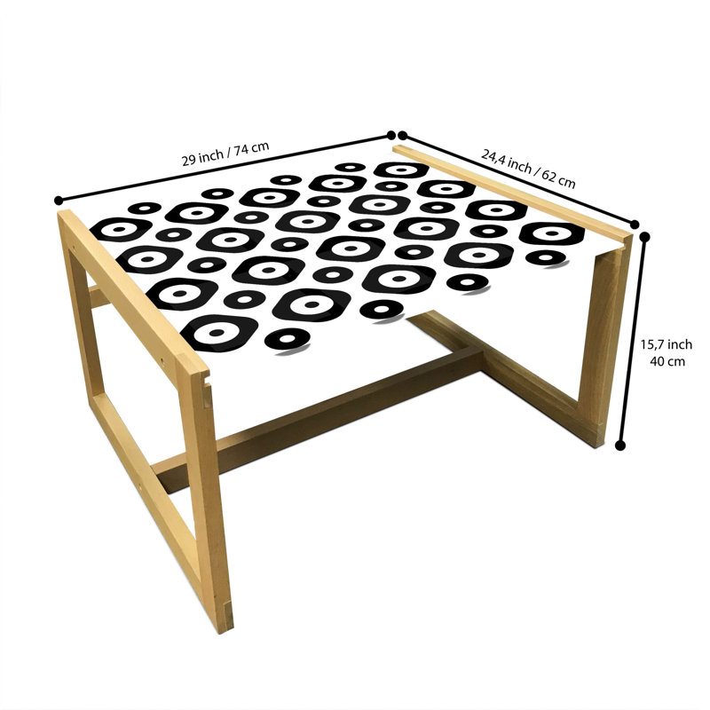 Jadaria Sled Coffee Table, 40cm H x 74cm W x 62cm D