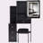 29.2" Small Size Left Bedside Cabinet Vanity Table + Cushioned Stool, Large Sliding, Touch Control, Tri-Color Switching, Brightness Adjust LED Mirror, High Capacity Storage, Suitable For Small Space-160305596