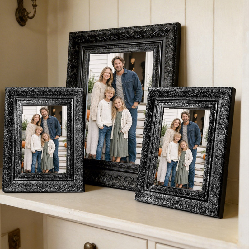 Cadre photo sophistiqué noir 1PC 11 "x 14" avec photo protecteur