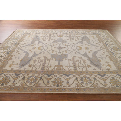 Ivory Oushak Oriental Area Rug 8x10