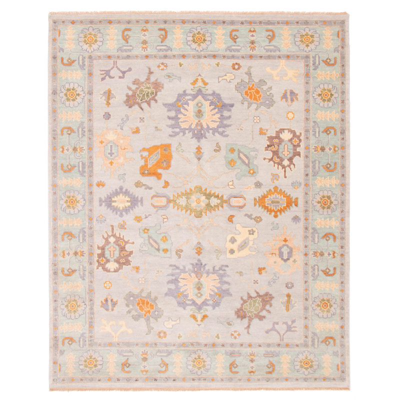 Tapis unique en laine noué à la main 8 pi 2 po x 10 pi 3 po nouvel âge Terri-Lynn