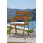 Chaise de patio avec coussin Edvards Eucalyptus