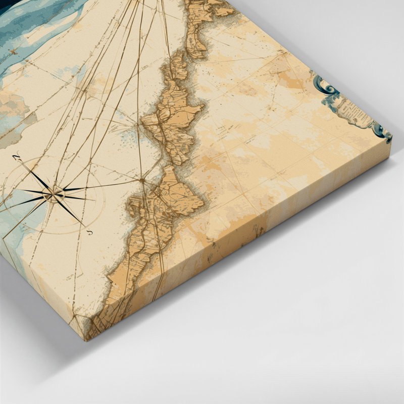Art mural sur toile beige, H 11 po x l 14 po
