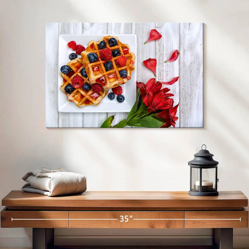 Yarlin Berry Waffles, 16" H x 24" W