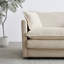 Canapé modulaire modulaire avec chenille beige - Revêtement haut et canapé en bois massif réversible, pour la détente