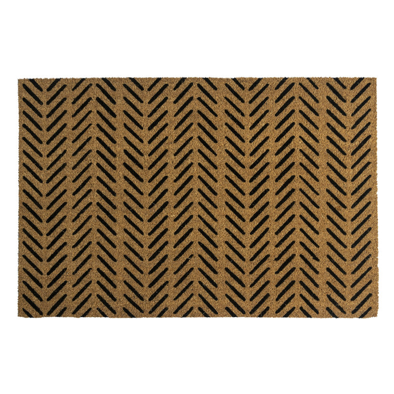 Fishbone Coir Doormat, 24" W x 36" L