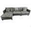 Canapé en chenille en L 108 po à structure modulaire de 108 po-1421966424
