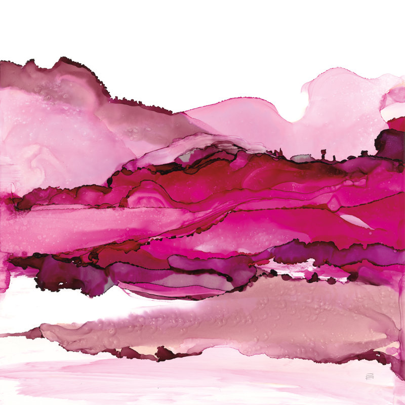 Pinkscape I, H 30 po x l 30 po, Non, Toile tendue