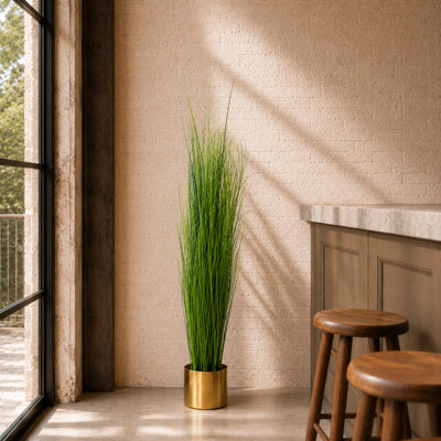 130 cm H Faux Onion Grass Plant
