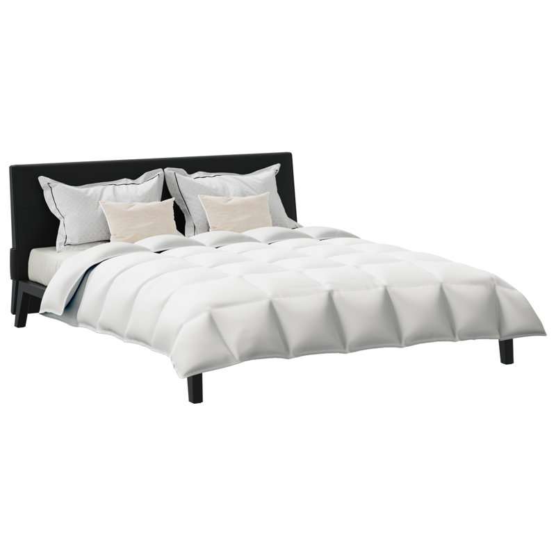 Winter Duvet Other With Pillow 3 Pcs White 260 X 220 Cm, Super King Duvet Cover + 2 Accent Pillows