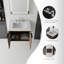 Meuble-lavabo flottant avec comptoir en marbre de culture et portes à fermeture en douceur-133668275