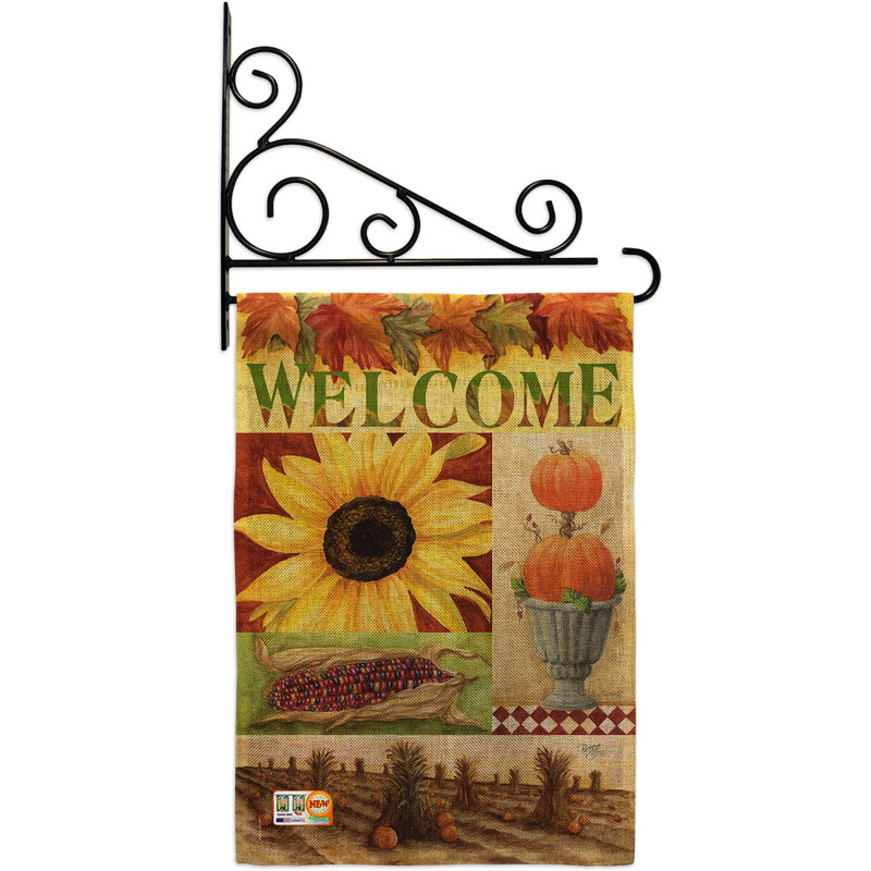 Double Sided 18.5'' H x 13'' W Polyester Flag Set