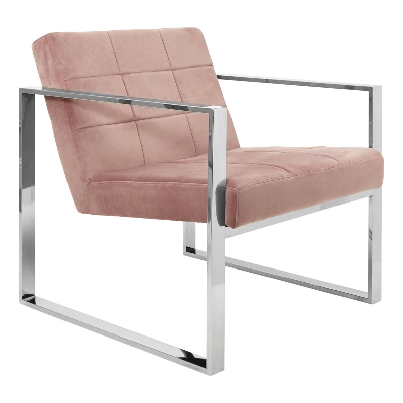 Danny Upholstered Slipper Chair, Pink