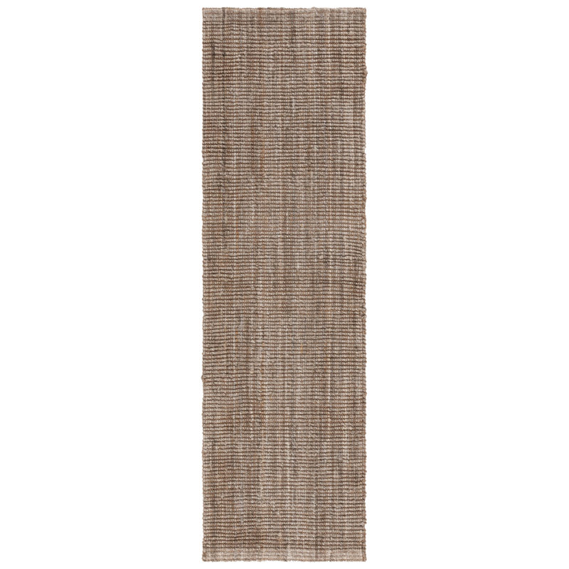 Solid Colour Hand Woven Area Rug, Runner 69 X 213cm