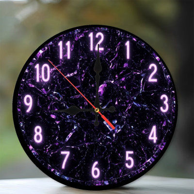 Horloge en marbre Glow Numéros