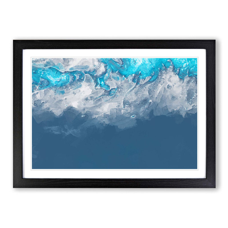 Take a Chance in Abstract - Picture Frame Painting Print, Black Framed, 27cm H x 36cm W x 2cm D