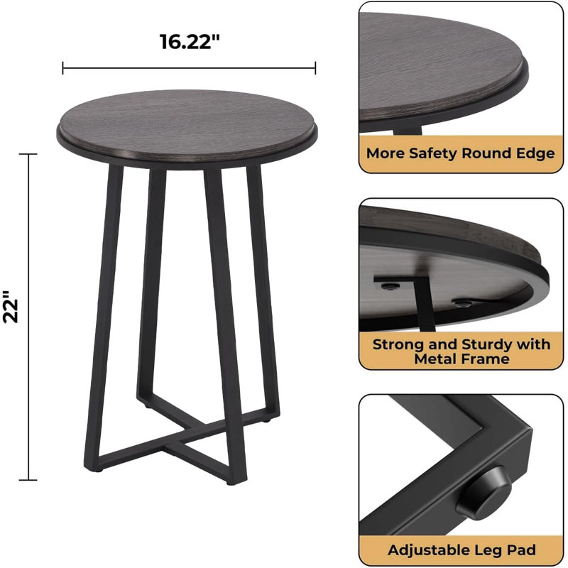 Tables gigognes Sieka, Gris