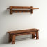 Durango 60" Hook Shelf and Bench Set