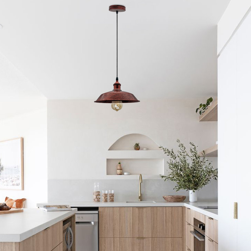 Kaela 1 - Light Single Pendant, Rustic Red