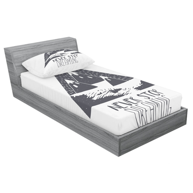 Microfiber Sheet Set, Twin Sheet Set with Fitted Sheet