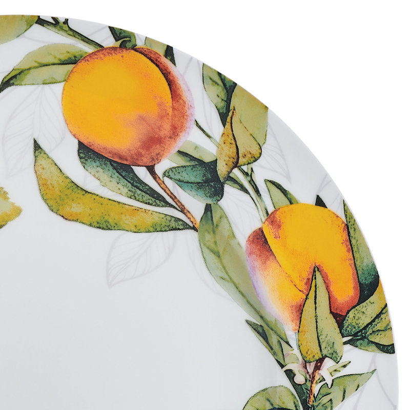 Service de table léger en porcelaine os 12 pièces Orchard, service pour 4