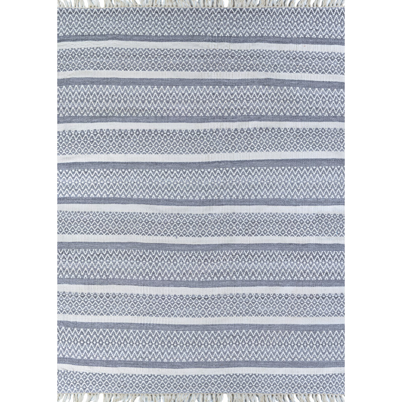 Tapis gris tissé à la main Cheriton, Rectangulaire 2 pi x 4 pi
