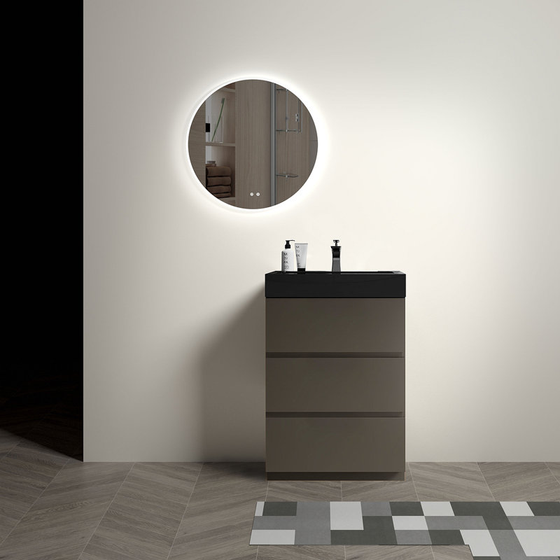Meuble-lavabo autoportant avec lavabo 24 po avec lavabo Alice