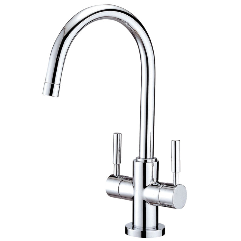 South Beach Single Hole Bathroom Faucet, Polished Chrome