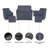 Covers & All 7-Piece Patio Furniture Covers For WFSBT Sofa Seating Group, Water-Repellent UV-Resistant Polyester