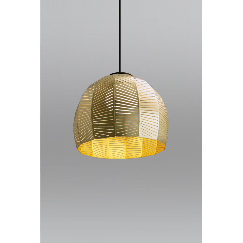 Luminaire suspendu en forme de dôme à 1 lumière DEL Amicus, H 10,25 po x l 12 po x P 12 po, 2700 K