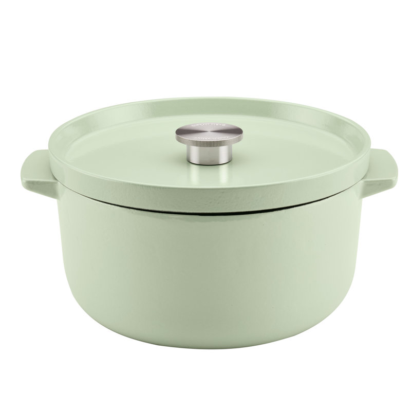 KitchenAid Enameled Cast Iron Dutch Oven, 6-Quart, Pistachio