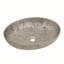 Lavabo de salle de bain vasque argenté de luxe 20 "x 15" - Lavabo de comptoir élégant, bol ovale en céramique moderne-119893757