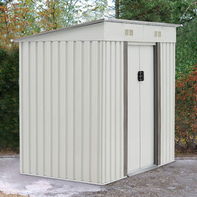 Color 6 ft. W x 4 ft. D Metal Storage Shed