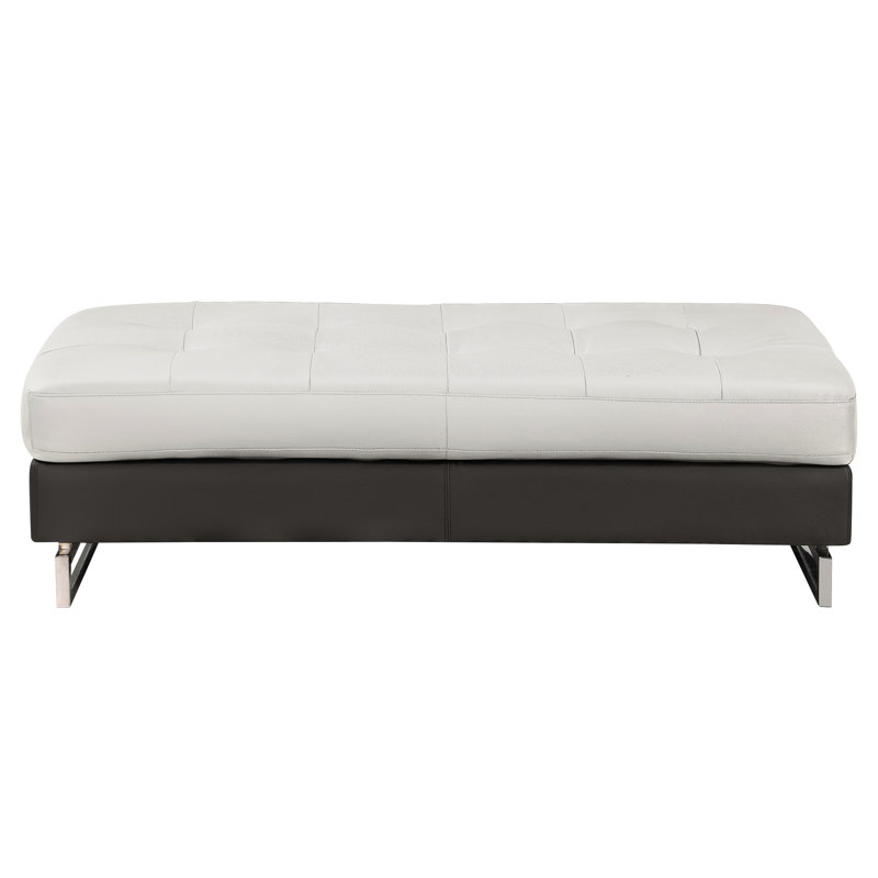 Canapé modulaire en cuir véritable gris avec structure en bois massif et pieds élégants, expérience spacieuse